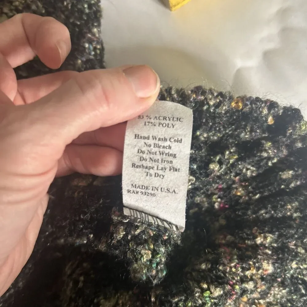 Rag Off The Shoulder Grunge Fairy goblin core sweater Small
